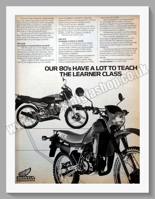 Honda Motorcycles. Original advert (ref AD58151)