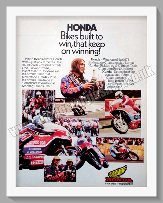 Honda Motorcycles. Original advert (ref AD58152)