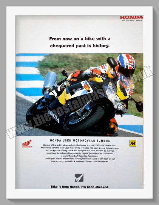 Honda Motorcycle. 2001 Original advert (ref AD58227)