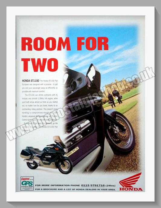 Honda ST1100 Motorcycle. 1995 Original advert (ref AD58230)