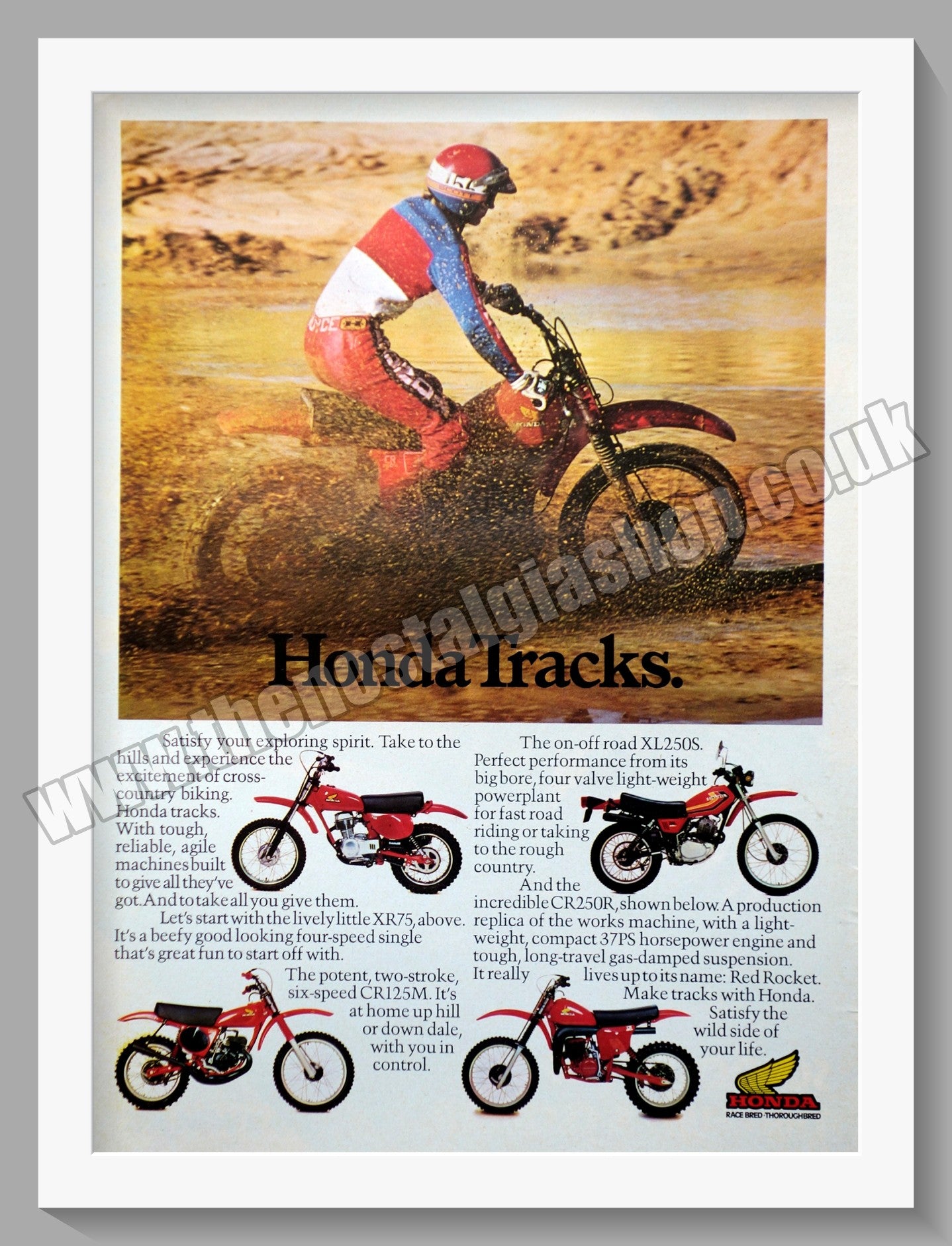 Honda Motorcycles. 1978 Original advert (ref AD58238)