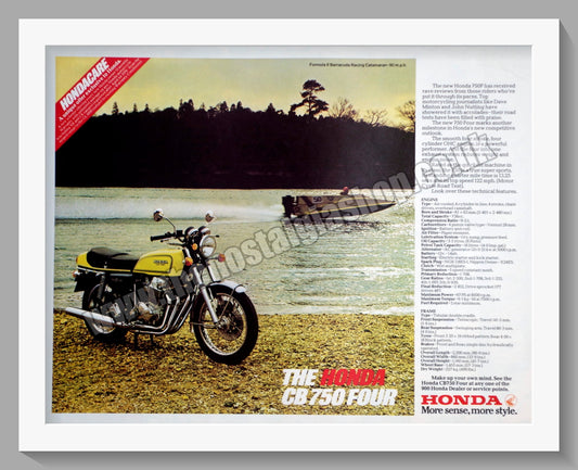 Honda CB750 Four Motorcycle. 1976 Original advert (ref AD58251)