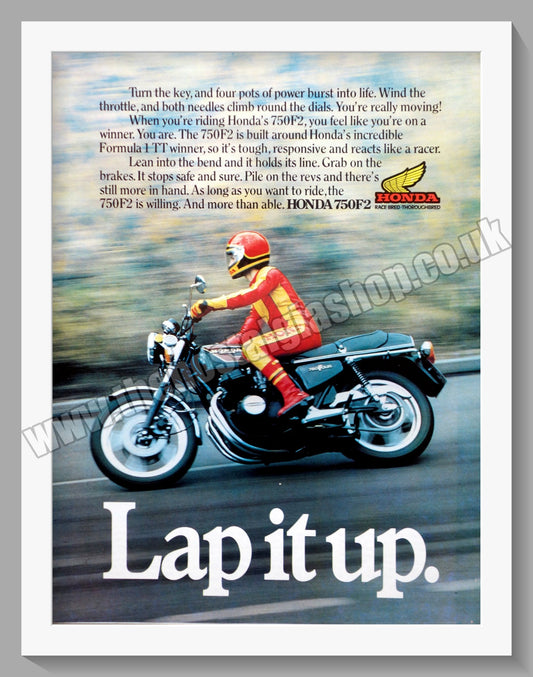 Honda 750F2 Motorcycle. 1978 Original advert (ref AD58286)