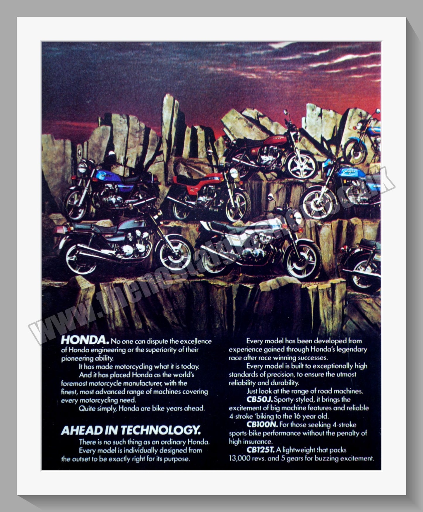 Honda Motorcycles. Original Advert 1979 (ref AD58198)