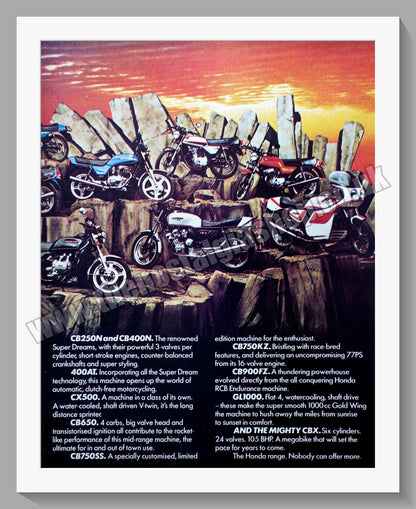Honda Motorcycles. Original Advert 1979 (ref AD58198)