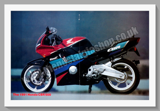 Honda CBR600 Motorcycle. Original Advert 1991 (ref AD58187)