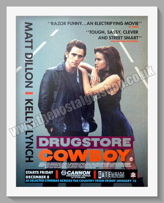 Drugstore Cowboy Matt Dillon. 1990 Original Advert (ref AD58302)