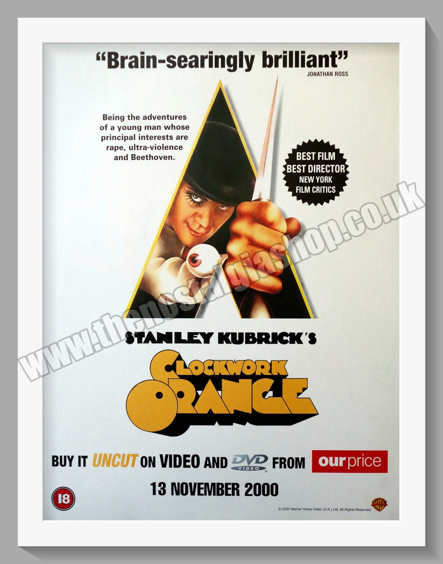 Clockwork Orange. 2000 Original Advert (ref AD58315)