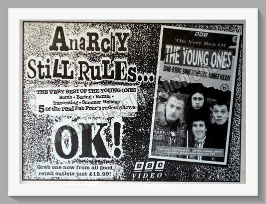 Anarchy Still Rules, The Young Ones. 1994 Original Advert (ref AD58327)