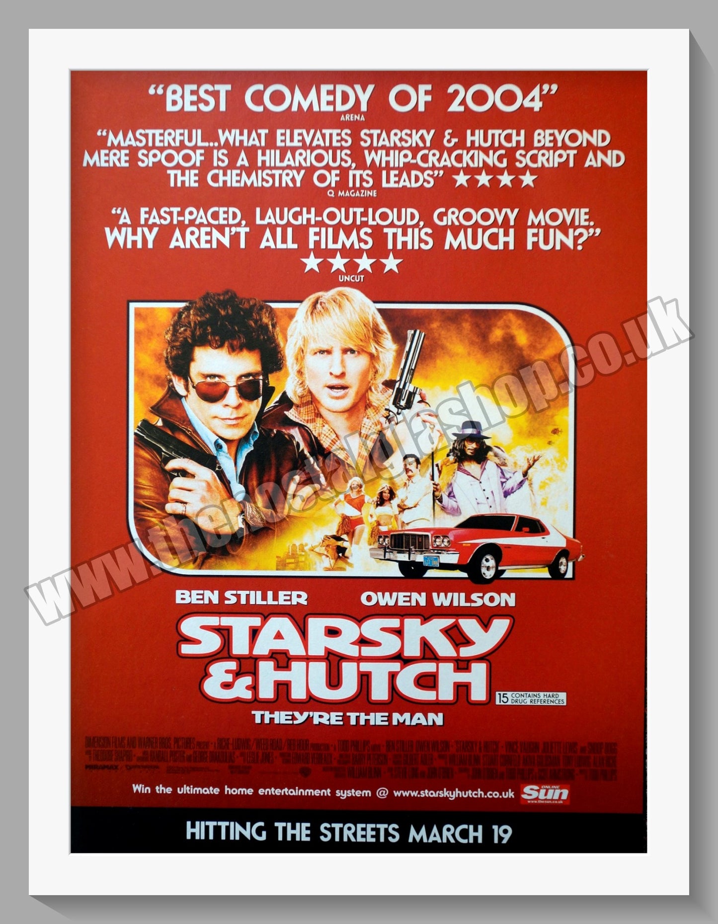 Starsky & Hutch Ben Stiller Owen Wilson. 2004 Original Advert (ref AD58334)