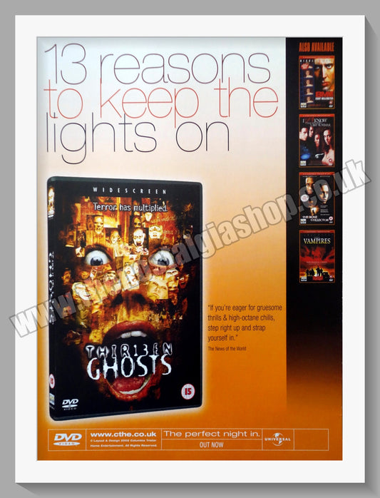 Thirteen Ghosts. 2002 Original Advert (ref AD58505)
