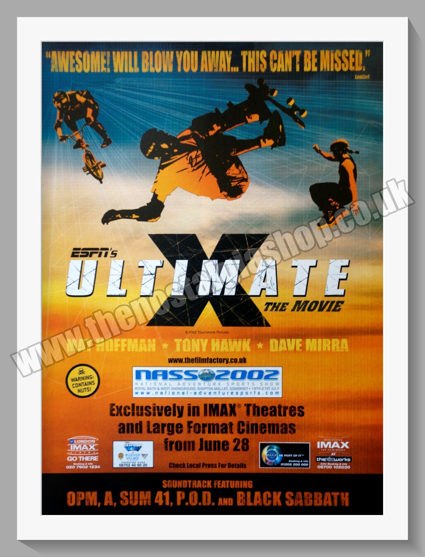 Ultimate X Skateboarding Tony Hawk. 2002 Original Advert (ref AD58506)