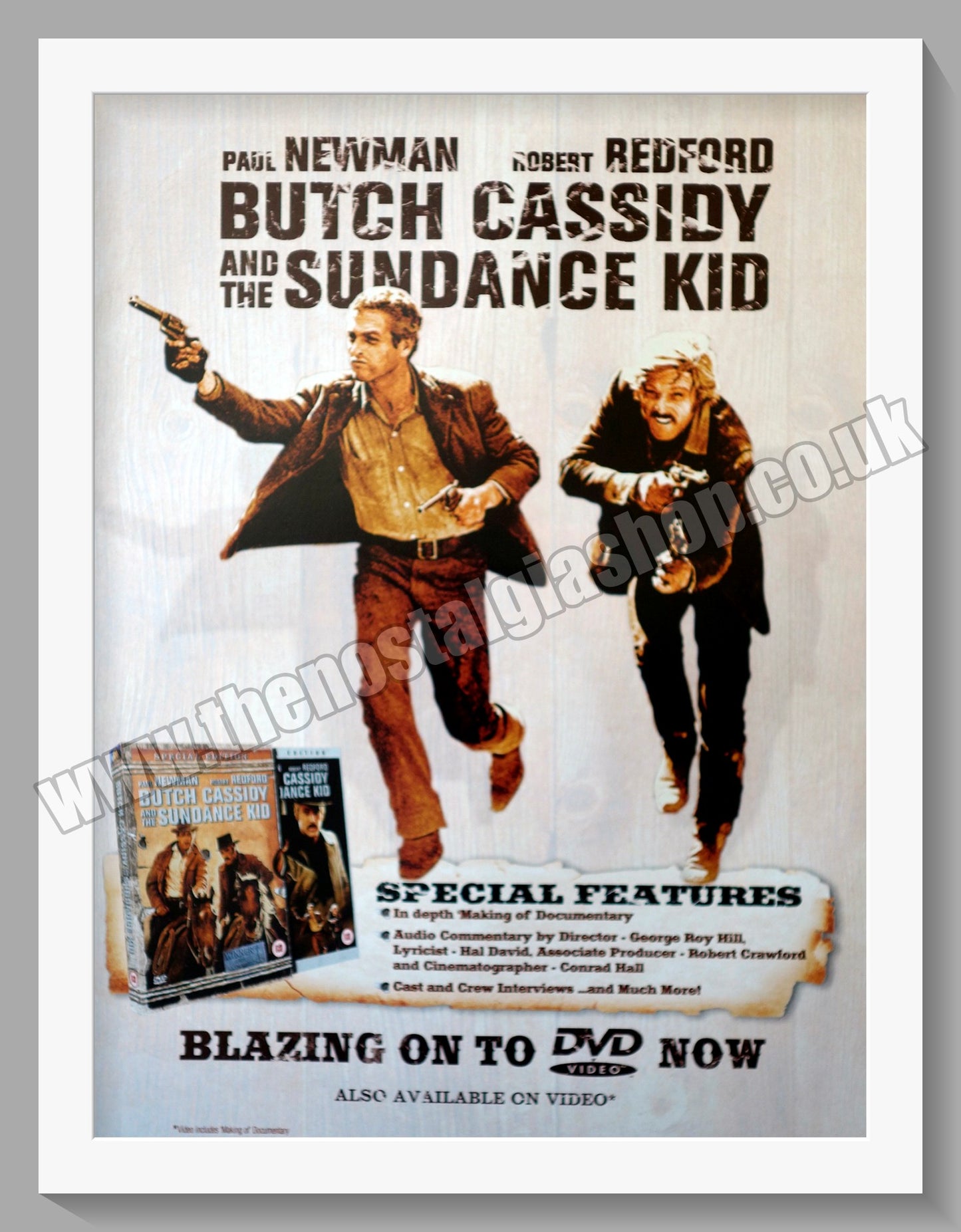 Butch Cassidy And The Sundance Kid. 2001 Original Advert (ref AD58523)