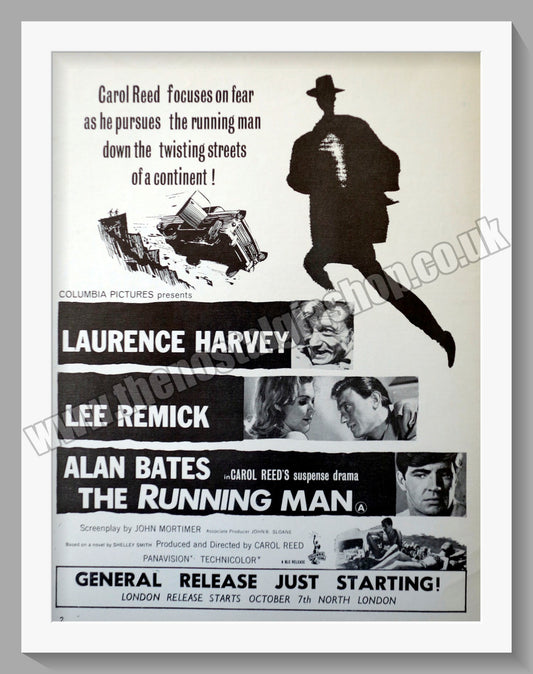 The Running Man. 1963 Original Advert (ref AD58536)