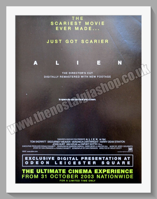 Alien. 2003 Set Of 2 Original Adverts (ref AD58621)