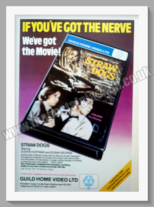 Straw Dogs. 1987 Original Advert (ref AD58623)