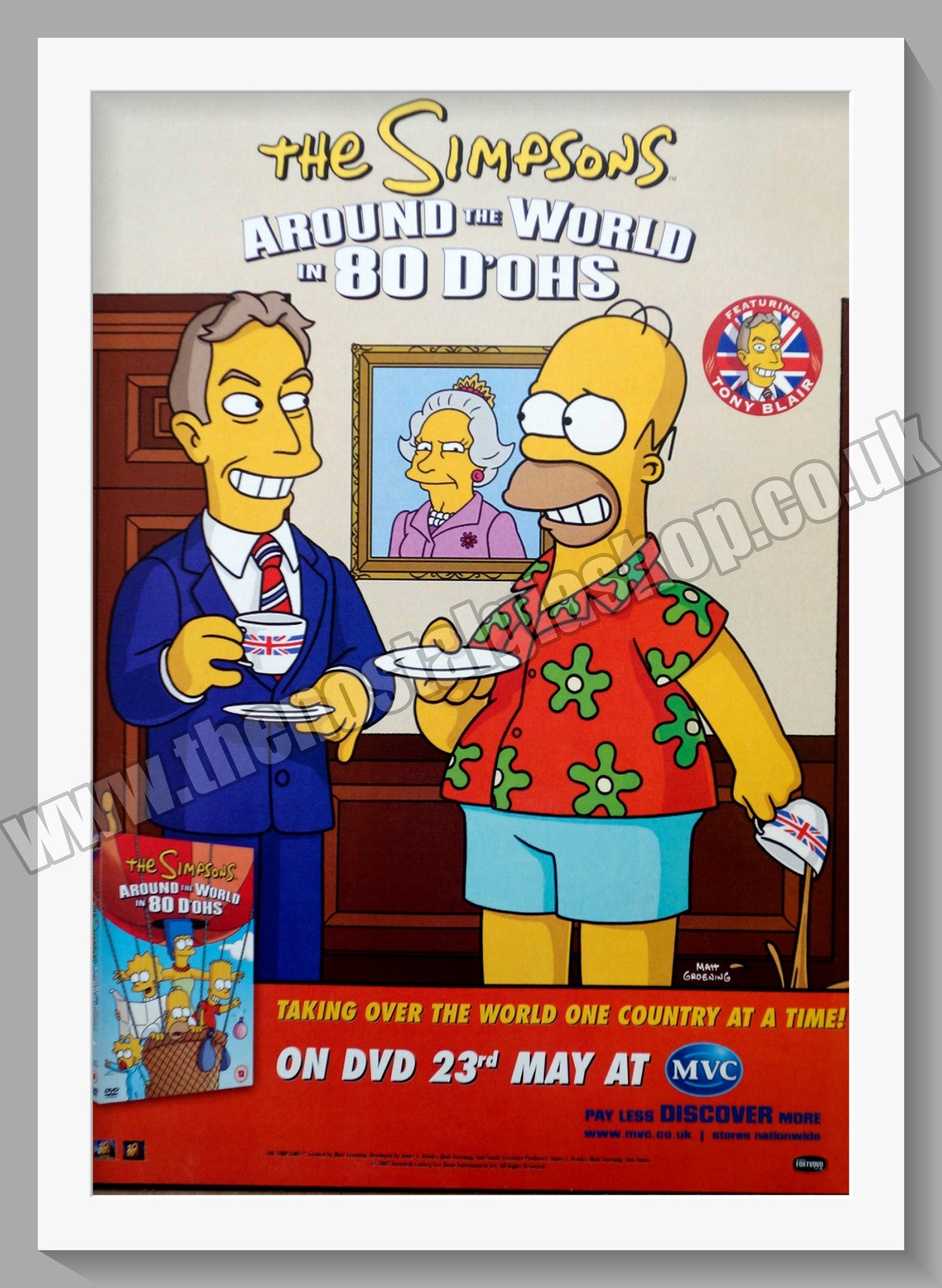The Simpsons Around The World In 80 D'ohs. 2005 Original Advert (ref AD58624)