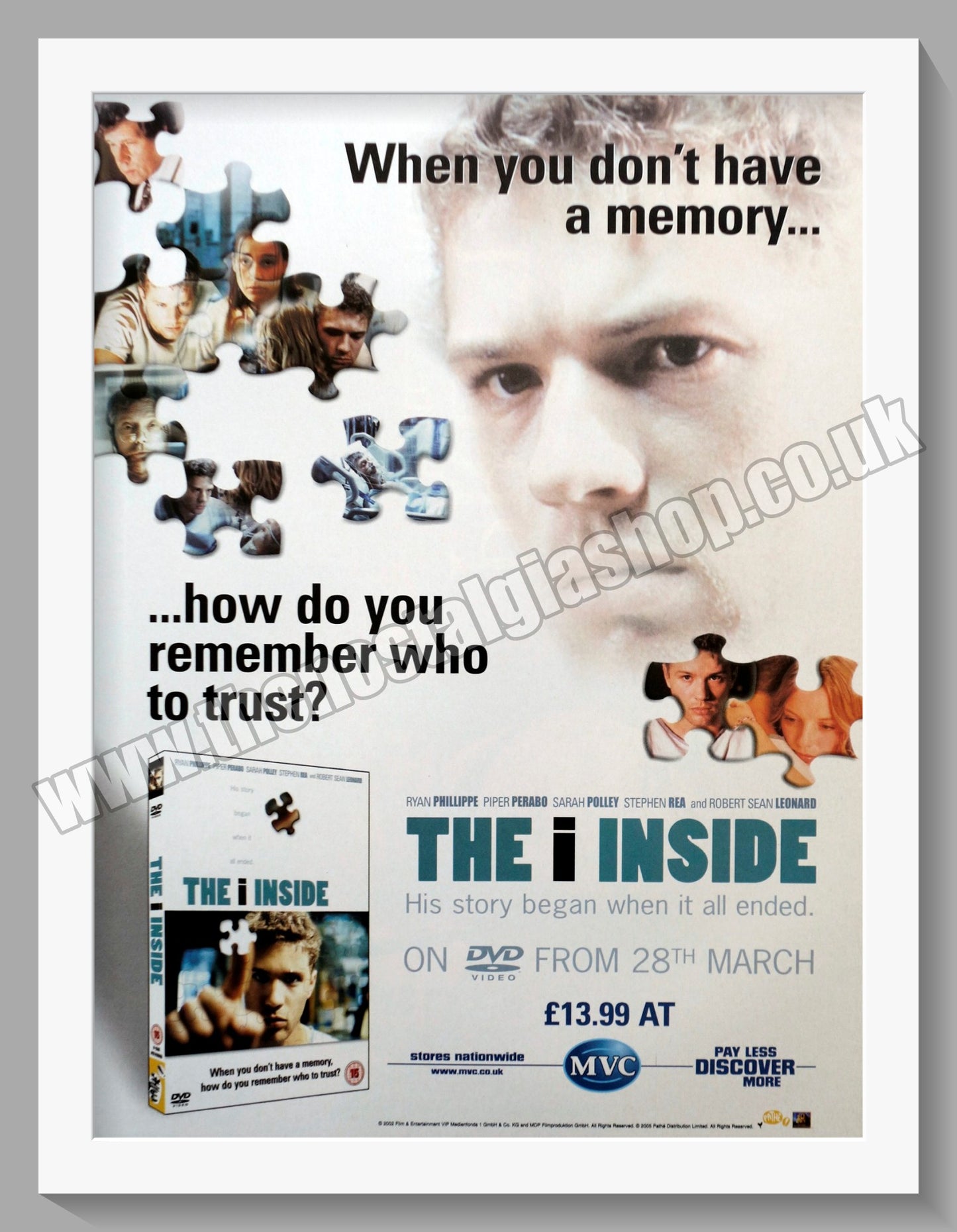 The I Inside. 2004 Original Advert (ref AD58628)