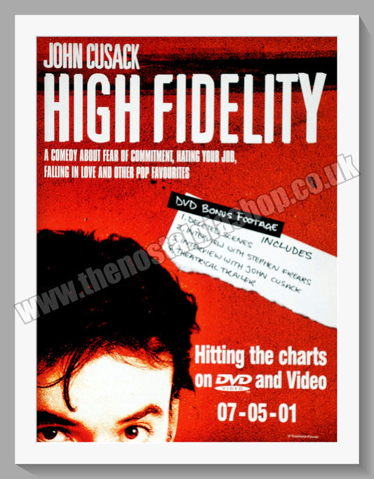High Fidelity. 2001 Original Advert (ref AD58263)