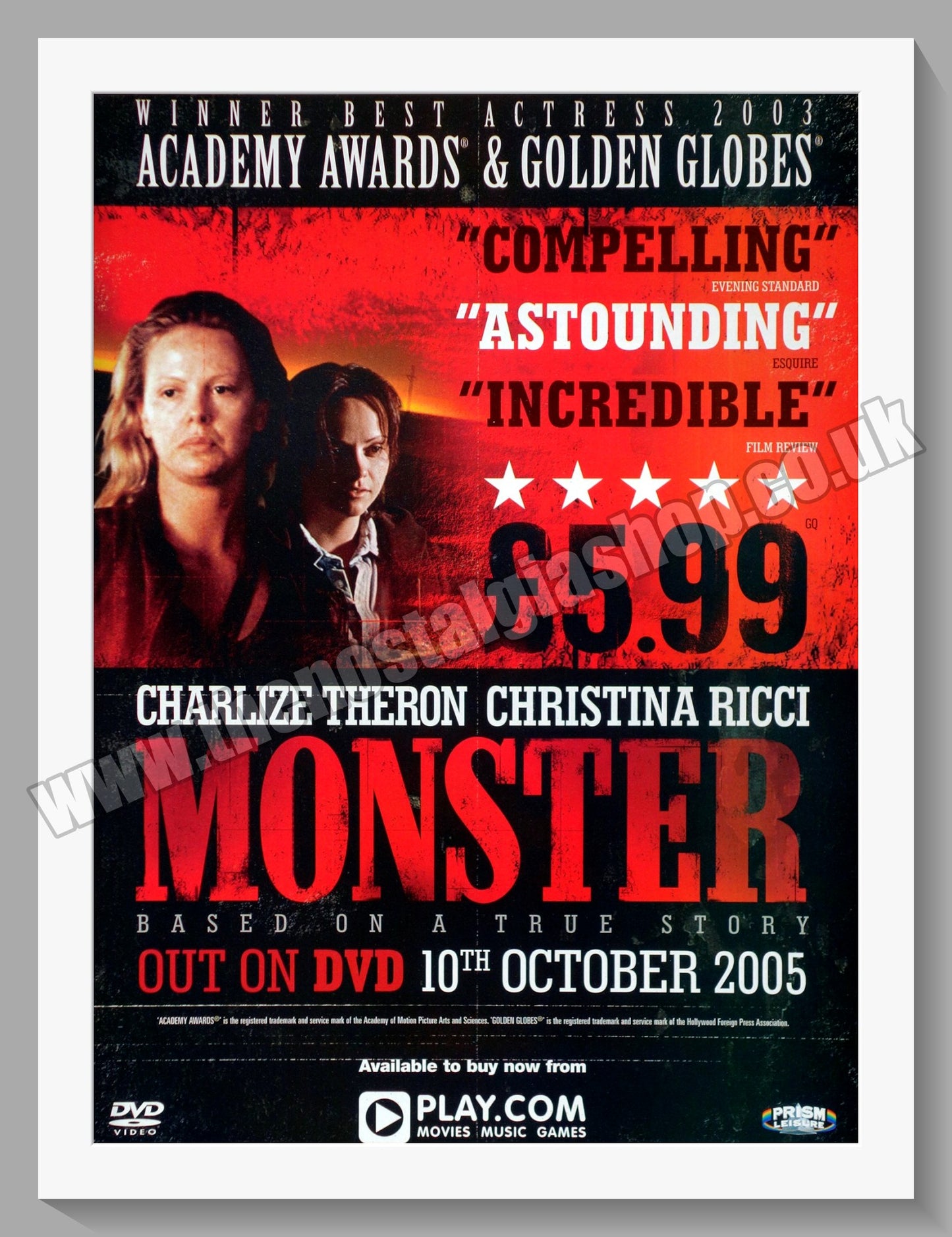 Monster, Charlize Theron. 2005 Original Advert (ref AD58636)