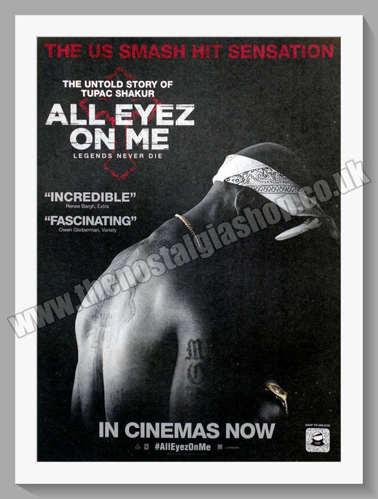 All Eyez On Me. 2017 Original Advert (ref AD58646)