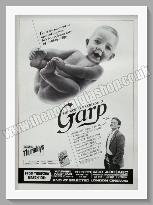 Garp. 1987 Original Advert (ref AD58648)
