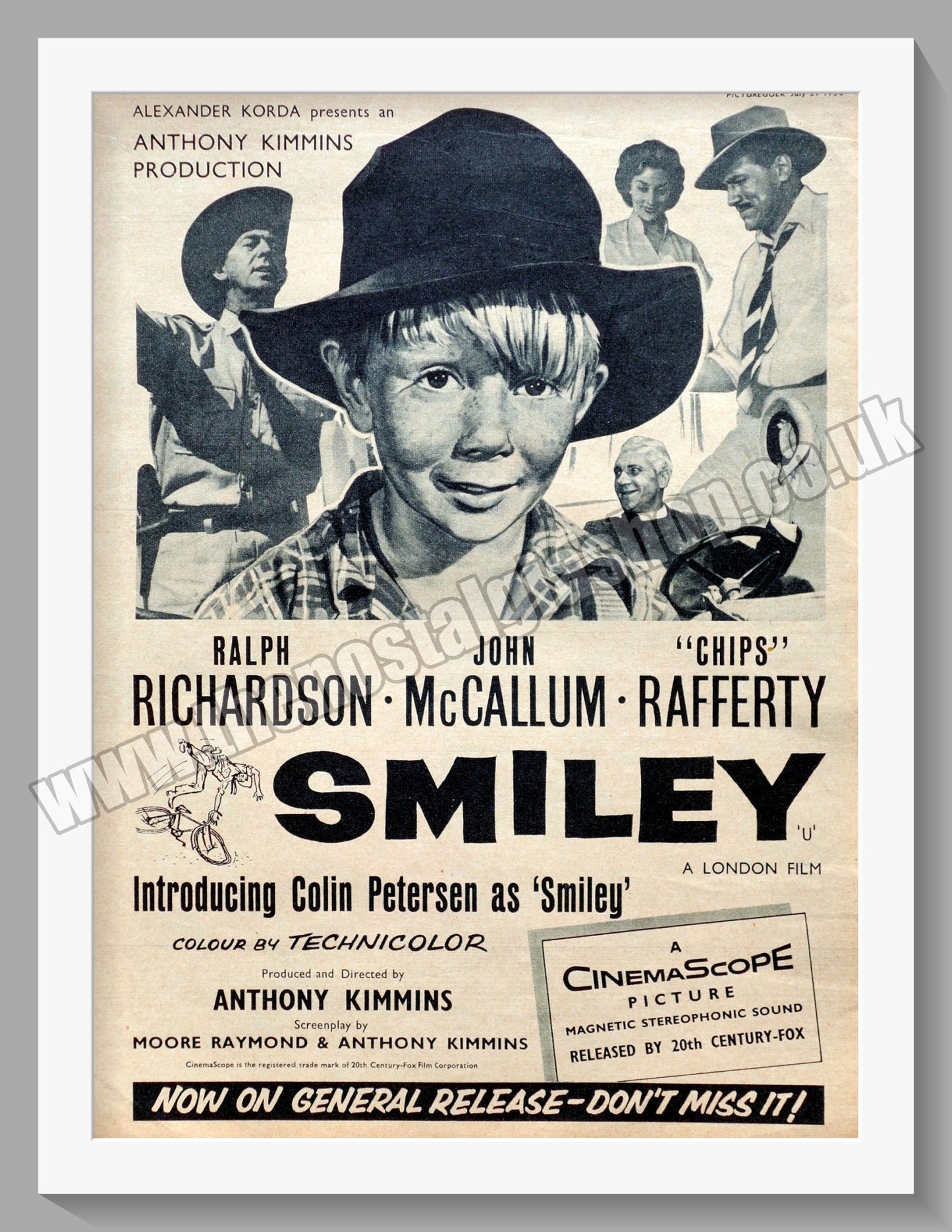 Smiley. 1956 Original Advert (ref AD58693)