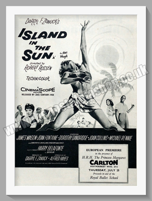 Island In The Sun. 1957 Original Advert (ref AD58696)