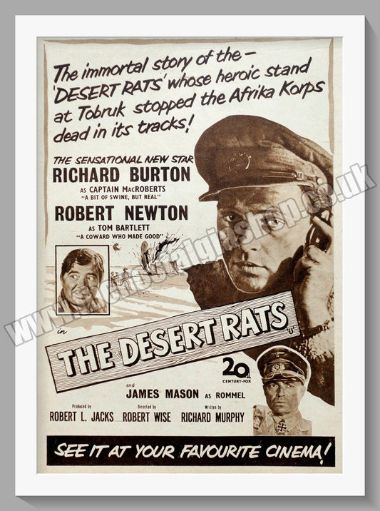 The Desert Rats. 1953 Original Advert (ref AD58698)