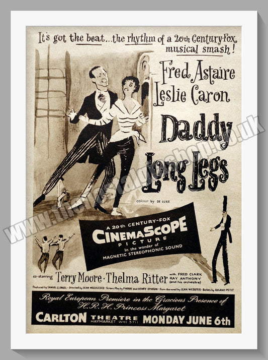 Daddy Long Legs Fred Astaire, Leslie Caron. 1955 Original Advert (ref AD58704)