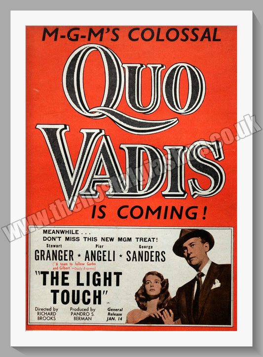 The Light Touch. 1952 Original Advert (ref AD58709)