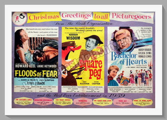 Rank Organisation Christmas Greetings. 1959 Original Advert (ref AD58720)