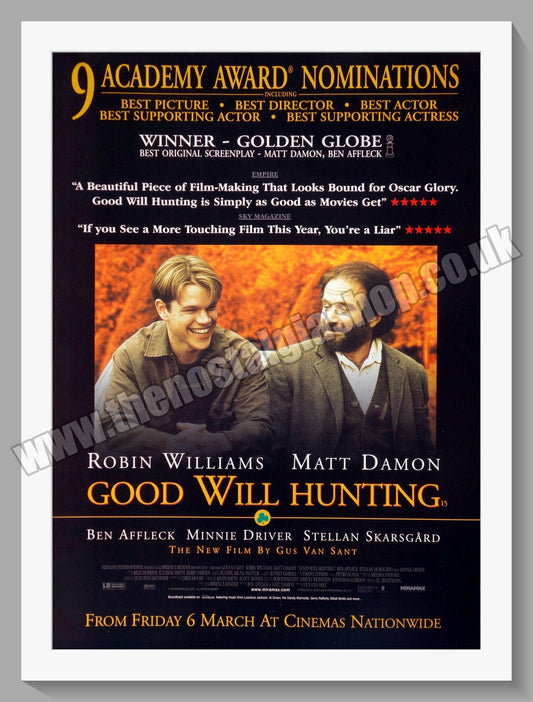 Good Will Hunting. 1998 Original Advert (ref AD58741)