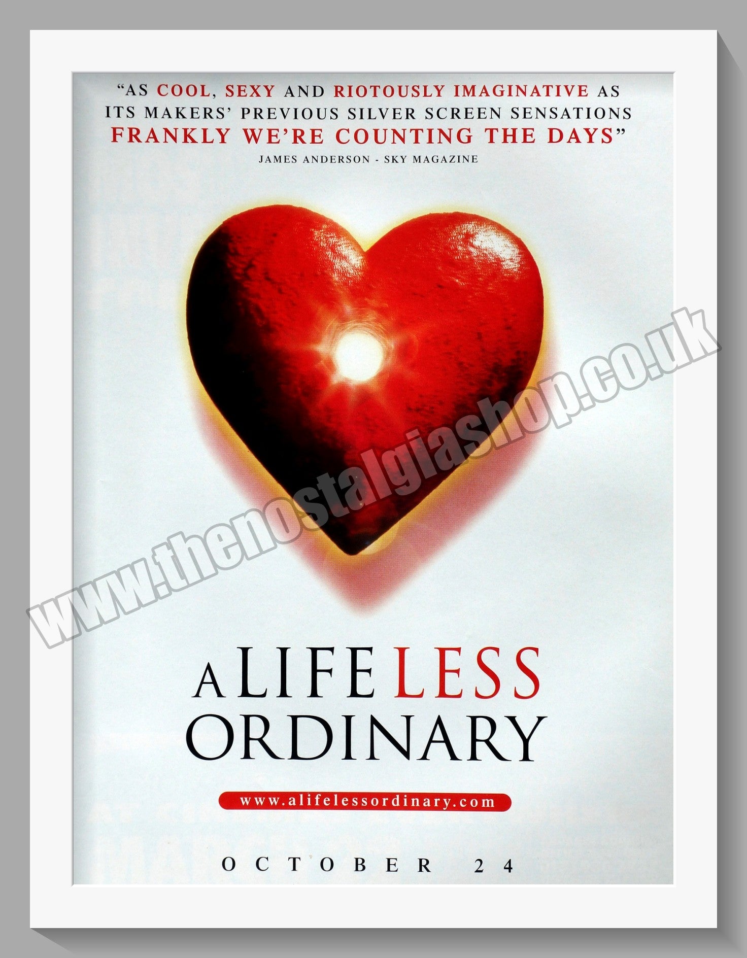 A Life Less Ordinary (1997) Blu-Ray – NEW, Spanish Packaging, English Audio, Region Free