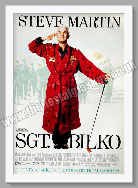 Sgt Bilko Steve Martin. 1996 Original Advert (ref AD58858)