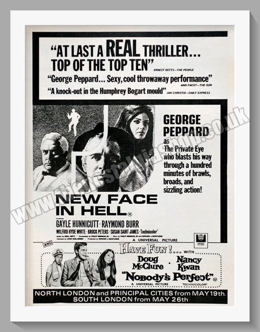 New Face In Hell. 1968 Original Advert (ref AD58873)