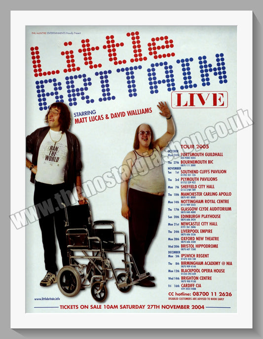 Little Britain Live. 2005 Original Advert (ref AD58883)