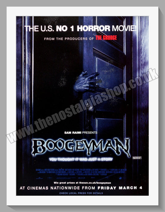 Boogeyman. 2005 Original Advert (ref AD58894)