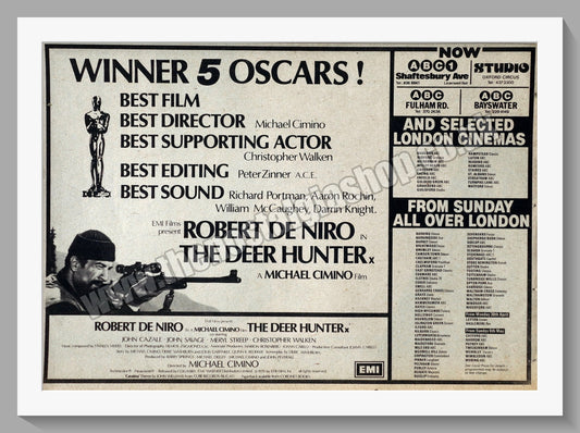 The Deer Hunter. 1979 Original Advert (ref AD58967)