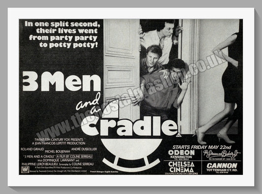 3 Men And A Cradle. 1987 Original Advert (ref AD58971)