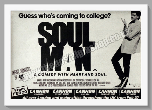 Soul Man. 1987 Original Advert (ref AD58975)