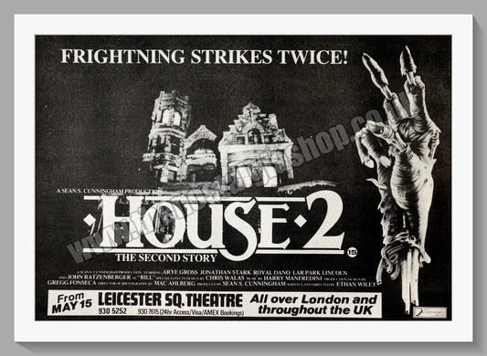 House 2 The Second Story. 1987 Original Advert (ref AD58977)