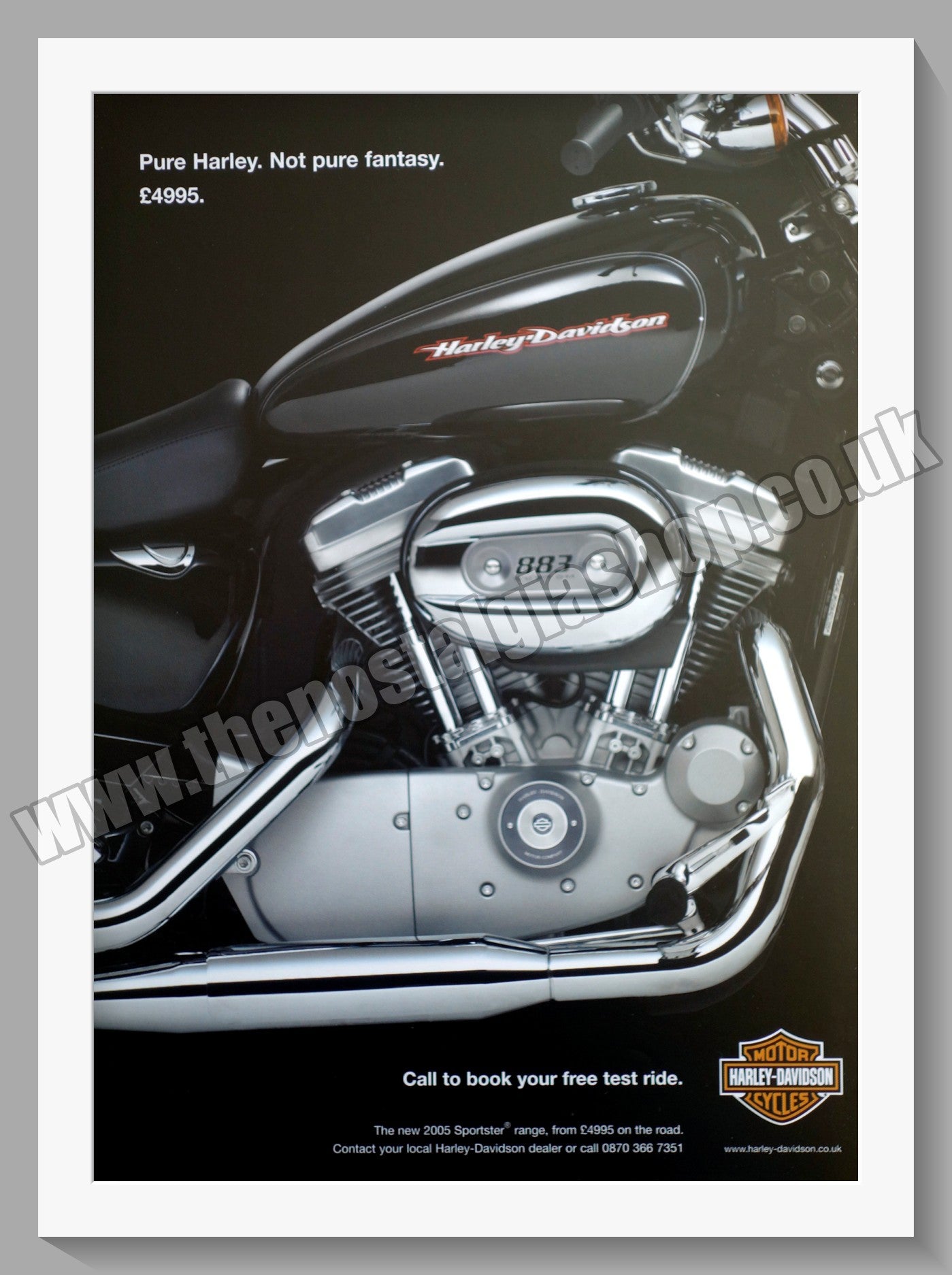 Harley Davidson Motorcycles. Original Advert 2005 (ref AD58431)