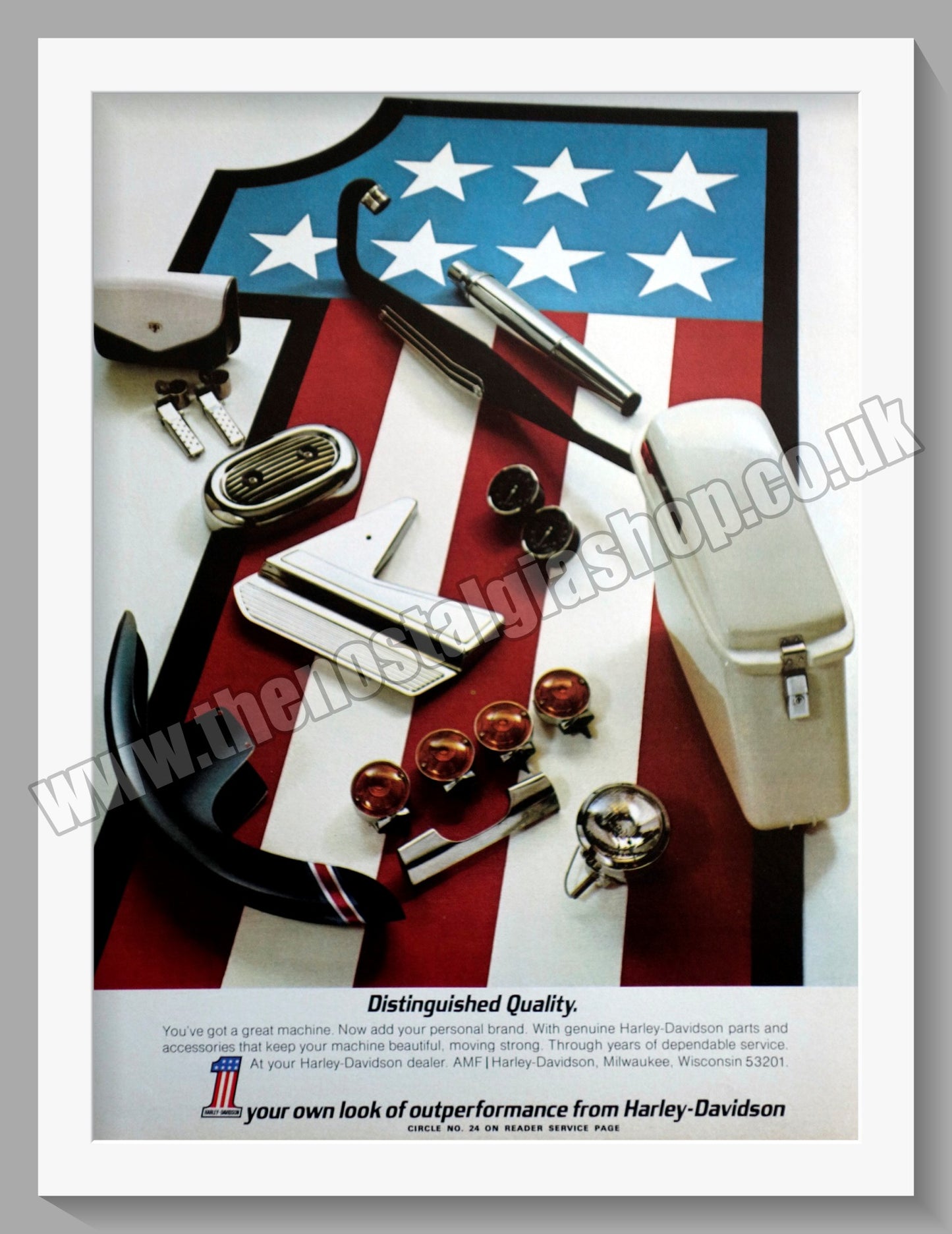 Harley Davidson Motorcycles. Original Advert 1972 (ref AD58447)