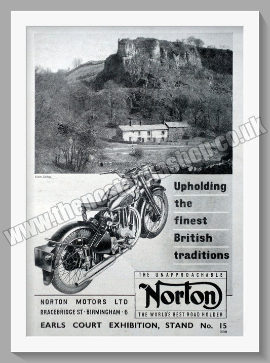 Norton Motorcycles. Original Advert 1948  (ref AD58476)