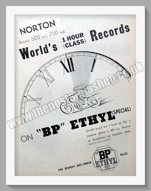 Norton Motorcycles World Records. Original Advert 1935  (ref AD58655)