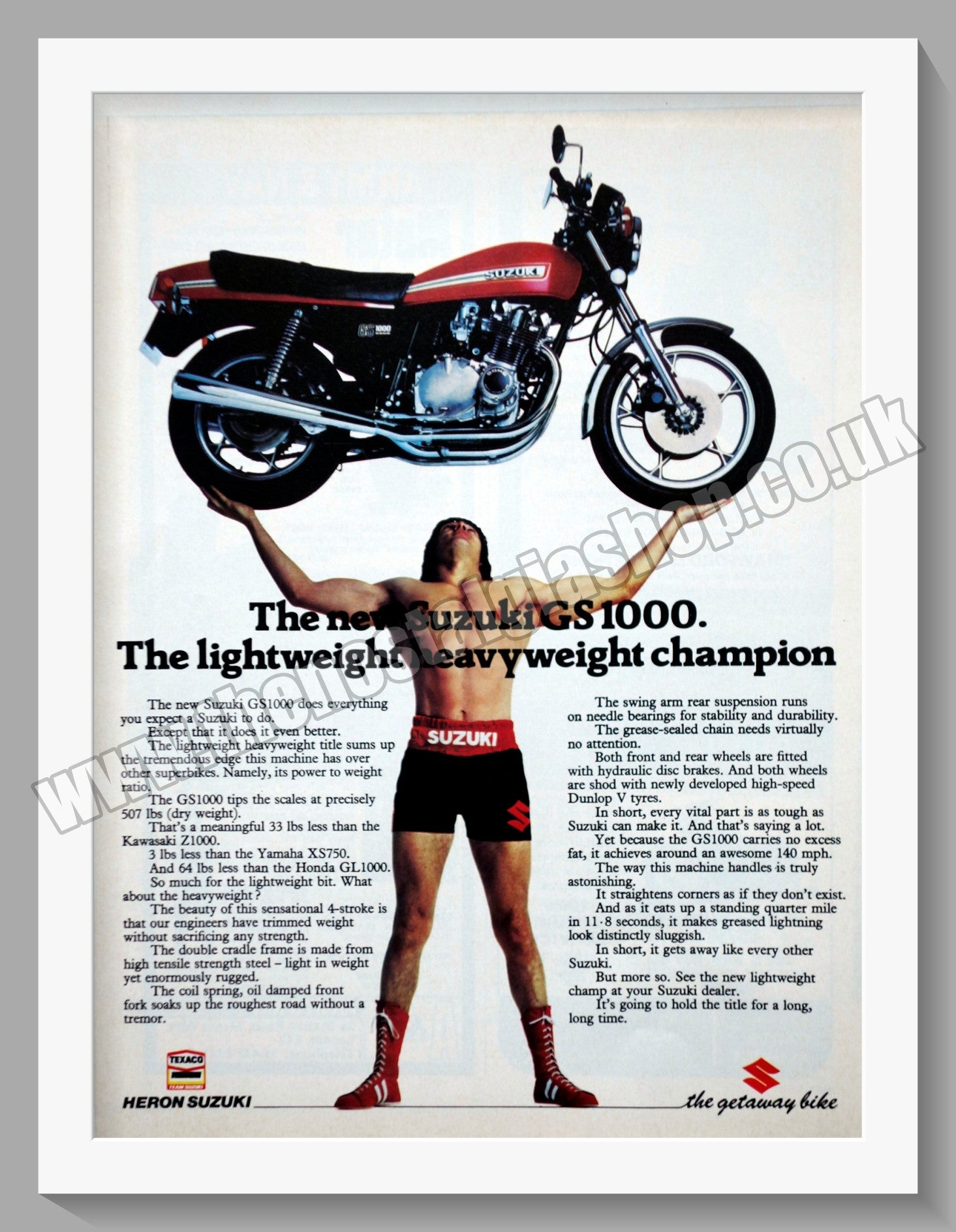 Suzuki GS1000 Motorcycle. Original advert 1978 (ref AD58781) – The ...