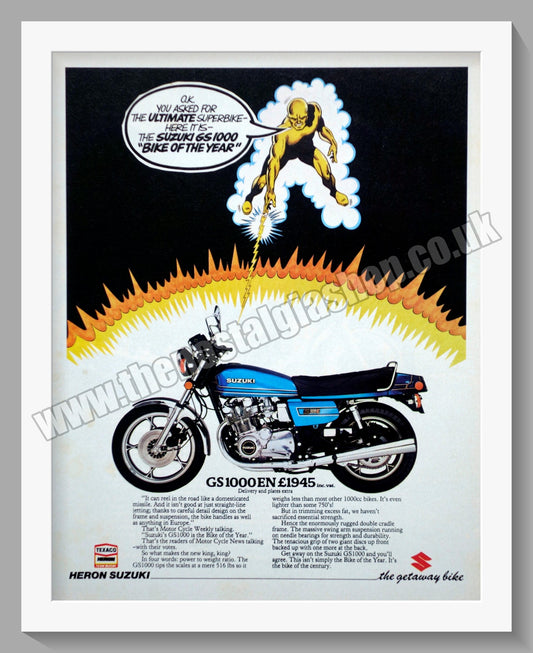 Suzuki GS 1000EN. Original advert 1979 (ref AD58794)