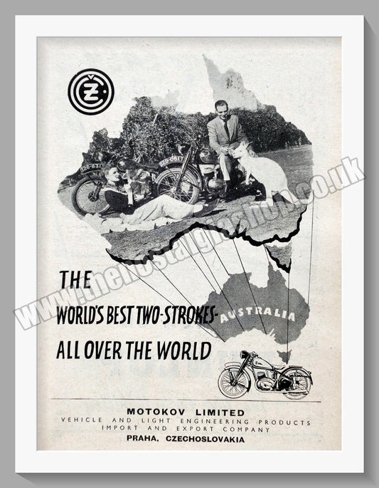 Jawa CZ Motorcycles for 1951. Original advert (ref AD58836)
