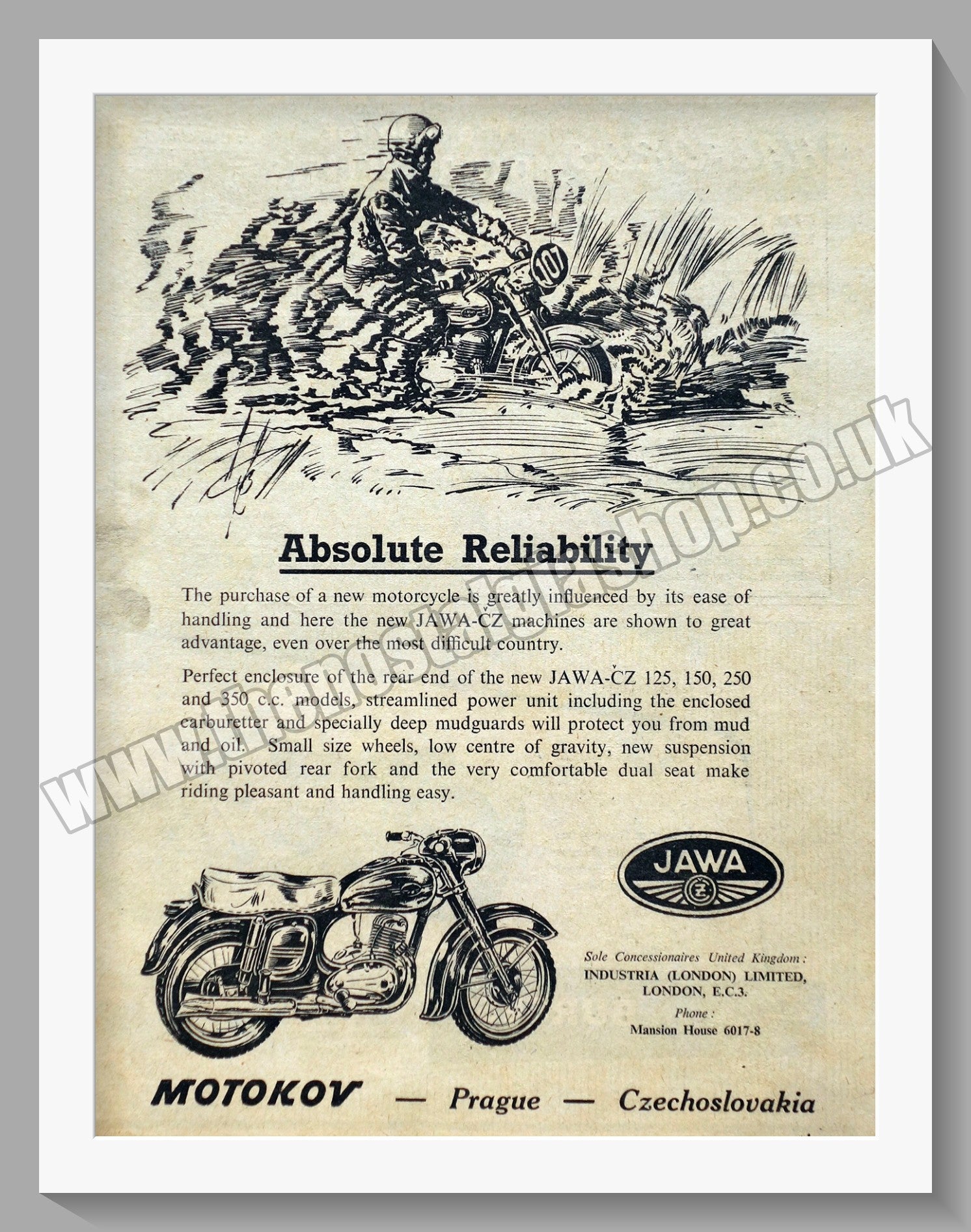 Jawa CZ Motorcycles for 1955. Original advert (ref AD58901) – The ...